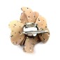 Broche clip fleur motif petites fleurs 8.5cm Broche clip fleur motif petites fleurs 8.5cm