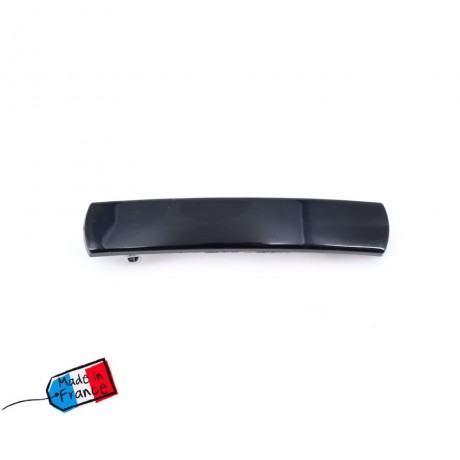 4 petites barrettes cheveux classique rectangulaire "Made in France" 5.4cmx0.9cm noir