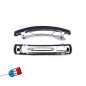 4 petites barrettes cheveux classique rectangulaire "Made in France" 5.4cmx0.9cm noir 4 petites barrettes cheveux classique rectangulaire "Made in France" 5.4cmx0.9cm noir
