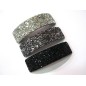 Barrette cheveux incurvée paillettes 9.5cm - Gris Barrette cheveux incurvée paillettes 9.5cm - Gris