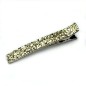 Grande pince cheveux paillettes 12.5cm - doré