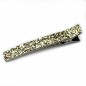 Grande pince cheveux paillettes 12.5cm - doré