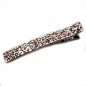 Grande pince cheveux paillettes 12.5cm - or rose