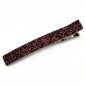 Grande pince cheveux paillettes 12.5cm - rouge
