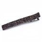 Grande pince cheveux paillettes 12.5cm - parme