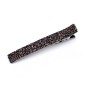 Grande pince cheveux paillettes 12.5cm - parme