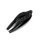 Pince à cheveux plate paillette 11.5cm - noir/argenté