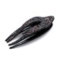 Pince à cheveux plate paillette 11.5cm - mauve