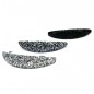 Barrette cheveux paillette ovale - argenté