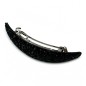 Barrette cheveux paillette ovale - noir Barrette cheveux paillette ovale - noir