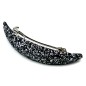 Barrette cheveux paillette ovale - gris Barrette cheveux paillette ovale - gris