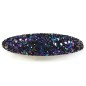 Barrette cheveux paillette ovale - bleu multi Barrette cheveux paillette ovale - bleu multi