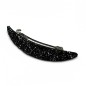 Barrette cheveux paillette ovale - noir/argent Barrette cheveux paillette ovale - noir/argent