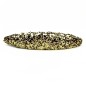 Barrette cheveux paillette ovale - doré