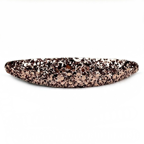 Barrette cheveux paillette ovale - or rose