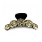 Pince cheveux fantaisie à paillettes 7cm - doré