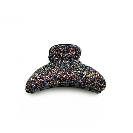 Pince cheveux à paillettes 7cm - Mauve