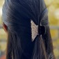 Pince cheveux à paillettes 7cm - Mauve