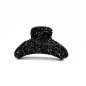 Pince cheveux à paillettes 7cm - noir/argenté Pince cheveux à paillettes 7cm - noir/argenté