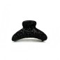 Pince cheveux à paillettes 7cm - noir