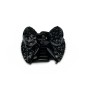 Pince cheveux noeud à paillettes 4cm - Noir