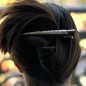Grande pince cheveux concorde paillette 13cm - noir/argent Grande pince cheveux concorde paillette 13cm - noir/argent