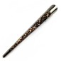 Grande pince cheveux concorde paillette 13cm - marron
