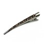 Grande pince cheveux concorde paillette 13cm - marron