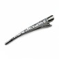 Grande pince cheveux concorde paillette 13cm - argenté
