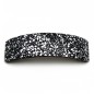 Barrette cheveux incurvée paillettes 9.5cm - Gris Barrette cheveux incurvée paillettes 9.5cm - Gris