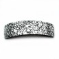 Barrette cheveux incurvée paillettes 9.5cm - argenté Barrette cheveux incurvée paillettes 9.5cm - argenté