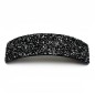 Barrette cheveux paillette incurvée 9.5cm - noir argent Barrette cheveux paillette incurvée 9.5cm - noir argent