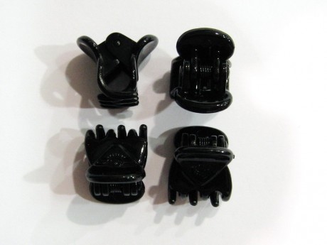 Mini pinces cheveux noir lot de 6pcs 14mm