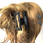 Pince cheveux paillette 8cm - noir multi Pince cheveux paillette 8cm - noir multi