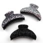 Pince cheveux paillette 9cm - argenté