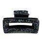 Pince cheveux paillette 8cm - bleu multi