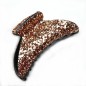 Pince cheveux paillette 9cm - or rose