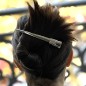 Grande pince cheveux concorde strass 13cm argenté Grande pince cheveux concorde strass 13cm argenté