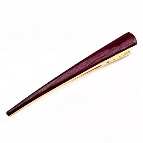 Grande pince cheveux concorde émail 13cm - rouge