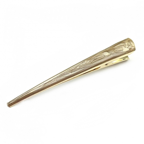 Grande pince cheveux concorde émail 13cm - beige