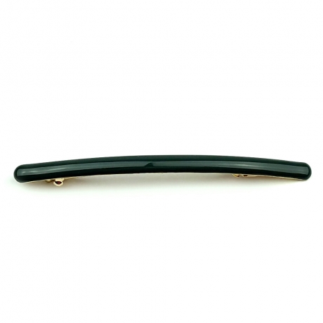 Barrette cheveux émail fine 10cm - vert