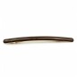 Barrette cheveux émail fine 10cm - marron