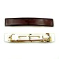 Barrette cheveux émail 9cm - bordeaux