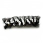 Barrette cheveux sequin et tulle 9cm - argent Barrette cheveux sequin et tulle 9cm - argent