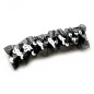 Barrette cheveux sequin et tulle 9cm - argent Barrette cheveux sequin et tulle 9cm - argent