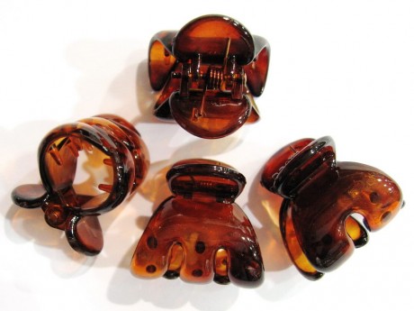 Pinces cheveux marron lot de 6pcs  28mm
