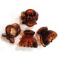 Pinces cheveux marron lot de 6pcs 28mm Pinces cheveux marron lot de 6pcs 28mm