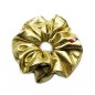 Gros chouchou métallisé 12cm - doré