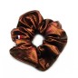 Gros chouchou métallisé 12cm - marron Gros chouchou métallisé 12cm - marron