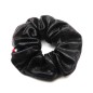 Gros chouchou métallisé 12cm - noir